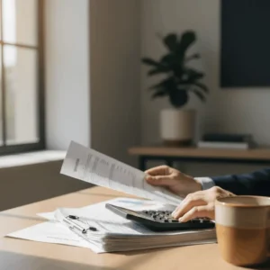 What is a tax return explained with tax documents and calculator